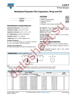 V-430P684X9200 datasheet  